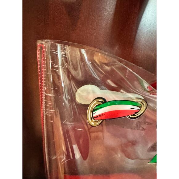 Moschino Vintage Clear Tote – Italian Flag Logo – 80s/90s - Picture 4 of 8